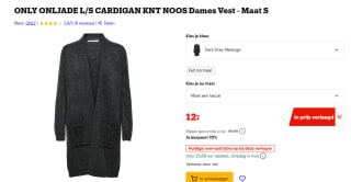 Only Onljade dames vest voor €12 bij Bol