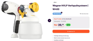 Wagner HVLP Verfspuitsysteem W400 voor €39,95 bij iBOOD