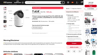 Cámara Yi Domo por 7,61€