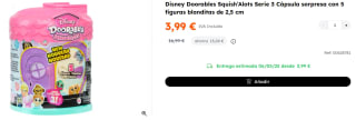 Disney Doorables Squish’Alots Serie 3 Cápsula sorpresa con 5 figuras blanditas de 2,5 cm por 3.99€