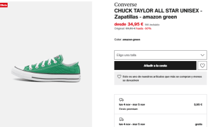 Zapatillas Converse Chuck Taylor All Star Unisex por 34,95€