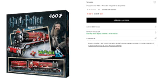 Puzzle 3D Harry Potter Hogwarts Express de 460 Piezas por 19.98€
