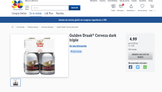 Cerveza Gulden Draak dark triple por 4,99€