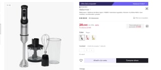 Mellerware Batidora de Mano Spiro! de 1000W por 23,83€