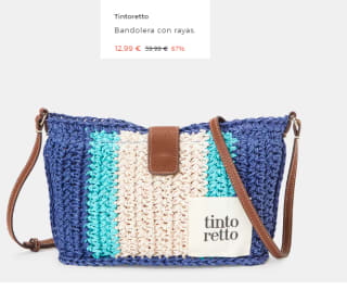 Bandolera con rayas.Tintoretto por 12.99€