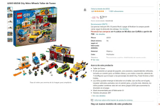 Set Lego City Nitro Wheels Taller de Tuneo por 57,48€