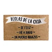 2ud Felpudos Base Goma Antideslizante Material Fibra de Coco 100% Natural por 10,08€