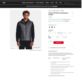 Chaleco Under Armour Storm Insulated para hombre por 40€