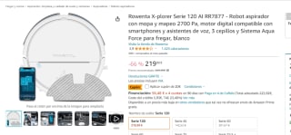 Aspiradora Rowenta X-plorer Serie 120 AI RR7877 por 189,98€
