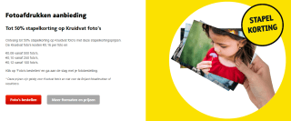 Tot 50% stapelkorting op Kruidvat foto's