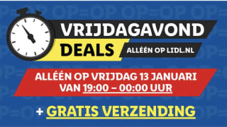 Diverse Vrijdagavond deals met gratis verzending in de Lidl webshop