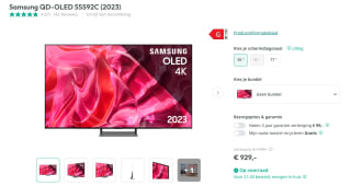 Samsung QD-OLED 55S92C (2023) voor 929 euro