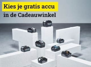 Diverse Makita accu's gratis tegen inwisseling punten bij Makita