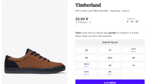 Calzado marca Timberland desde 30€