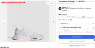 Tenis Adidas Hombre NMD_R1 por $1,016