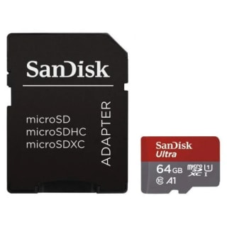 Sandisk Ultra MicroSDXC 64GB Clase 10 A1 UHS-I + Adaptador SD por 3,63€