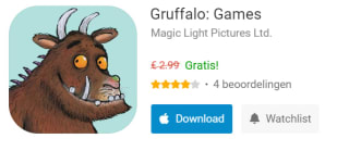 Gruffalo: Games voor IOS gratis