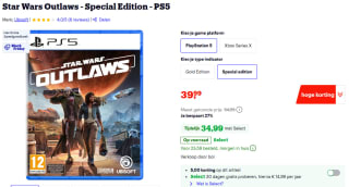 Star Wars Outlaws Special Edition PS5 voor €34,99 bij Bol met Select