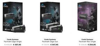 25% korting op Cardo systems bij Biker outfit