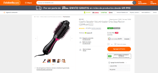 Cepillo Revlon One Step secador y voluminizador por $34.990