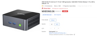Mini PC, Core i7-11390H, 16GB de Ram, 1 TB SSD por $5,960.06 en Geekbuying