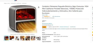 Mini Calefactor Portátil Silencioso 1500W por 11.99€