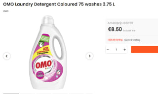 Omo Vloeibaar Wasmiddel - Kleur XXL - 75 wasbeurten voor €8,50 bij Bol