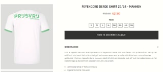 Feyenoord 3e Shirt 2023-2024 voor €27 bij Castore