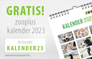 Gratis kalender bij aankoop van minstens €49 bij Zooplus