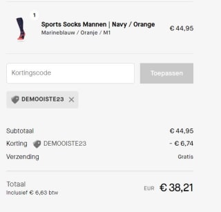 Stoxenergy voor 15% korting op running socks