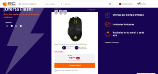 Ratón Gaming RGB 16000DPI Forgeon Vendetta Negro por 19,95€