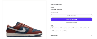 Zapatillas Nike Dunk Low por 68€
