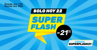 Super Flash 21% en tus productos para vapear