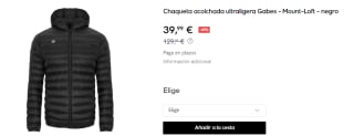 Chaqueta acolchada ultraligera para Hombre Astore Gabes - Mount-Loft por 39.99€