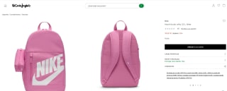 Mochila de 20 L Nike color rosa + estuvhe por 16,45€
