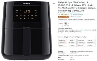 airfryer philips 3000series 4.1 liter