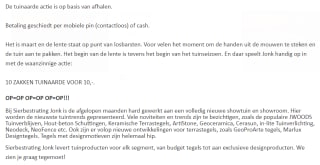 10 zakken tuinaarde van 25 ltr. voor €10,- bij sierbestrating Jonker in Schagen
