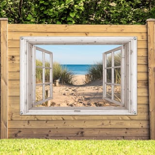 Tuinposter met eigen foto of collectiebeeld: 72% korting = 120x80cm voor €22,38