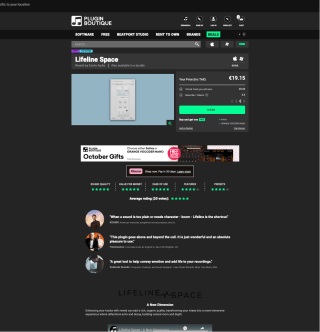 Plugin Vst de Reverb Gratis (Lifeline E Space) en Plugin Boutique