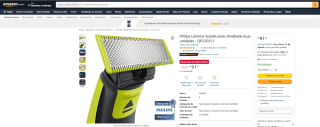 Lâminas da Philips Oneblade - R$ 91,43