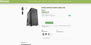 PCTEC OFFICE i3 12100 16GB 1TB por solo 289€