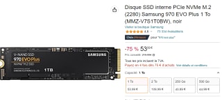 Disco Duro Samsung 1TB SSD 970 EVO Plus NVMe M.2 por 49,99€