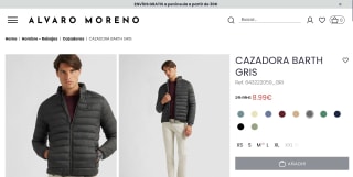 Cazadora Barth Gris Alvaro Moreno por 8,99€