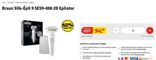 Braun Silk·épil 9 9-000 Wit/Flamingo voor €94,99 bij Kruidvat