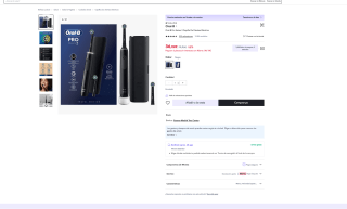 Cepillo de dientes eléctrico Oral-B Pro Series 3 por solo 36€ (Nuevos usuarios por 27€)