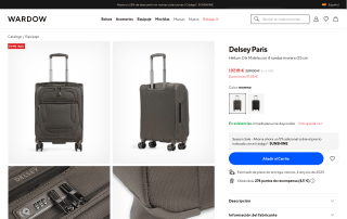 Delsey Paris Helium Dlx Maleta 55cm por 137,15€