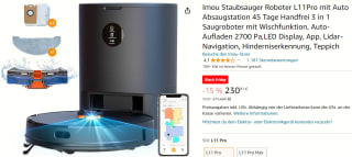 Imou Robotstofzuiger L11Pro met dweilfunctie voor €230,91 bij Amazon