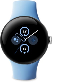 Google Pixel Watch 2 Zilver (Blauwe Siliconenband) voor €129,94 bij ibood
