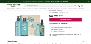 Coffret Rituel Yves Rocher - Monoi à 29,99€