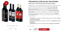 2 botellas de Juan Gil Cuvée Especial 2023. B. Juan Gil. D.O. Jumilla. + 2 botellas de Viñas del Vero Reserva Cuvée 2022. Viñas del Vero. D.O. Somontano. + 2 botellas de . Sangre de Toro Edición Especial Reserva 2016. Familia Torres. D.O. Catalunya. por 38.1€